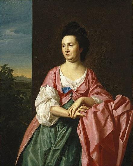 John Singleton Copley Mrs. Sylvester Gardiner, nee Abigail Pickman, formerly Mrs. William Eppes China oil painting art